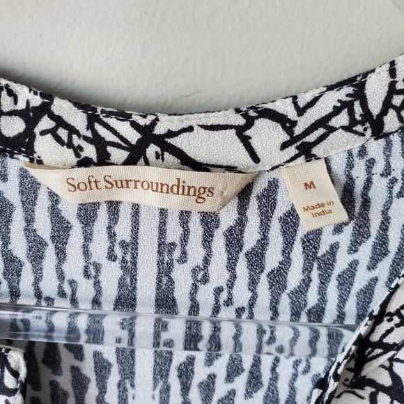 Soft Surroundings Shift Dress M Neutral Career Classic Casual Breathable Relaxed - Picture 5 of 10